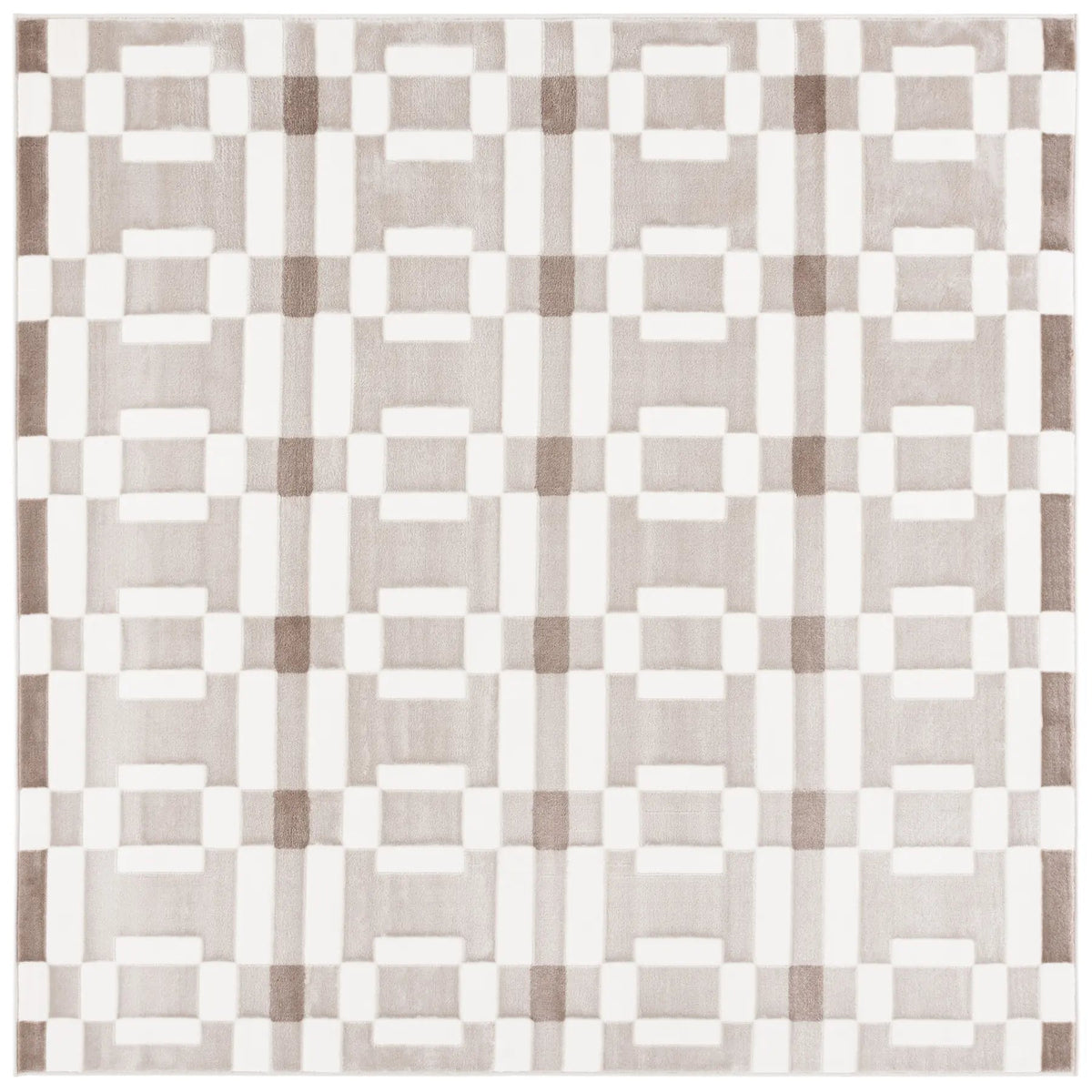 Safavieh Groove 6'-7" x 6'-7" Rug in Ivory / Beige