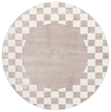 Safavieh Groove 6'-7" x 6'-7" Rug in Beige / Ivory