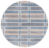 Safavieh Groove 6'-7" x 6'-7" Rug in Beige / Blue