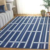 Safavieh Groove Grv118M Blue/Ivory Rug - Safavieh - grv118m - 4