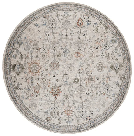 Safavieh Grove 6'-7" x 6'-7" Rug in Ivory / Rust Blue
