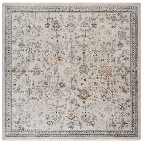 Safavieh Grove 6'-7" x 6'-7" Rug in Ivory / Rust Blue