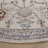 Safavieh Grove 6'-7" x 6'-7" Rug in Ivory / Rust Blue