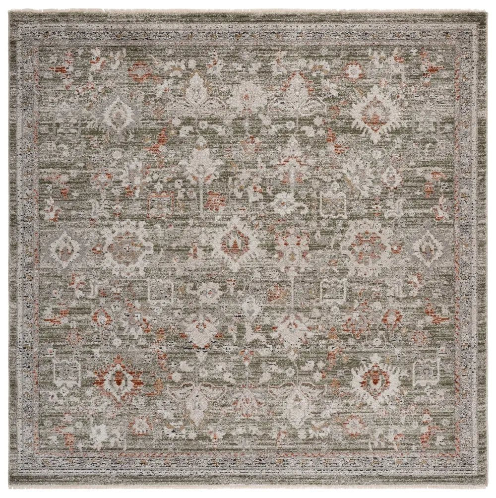 Safavieh Grove 6'-7" x 6'-7" Rug in Green / Grey