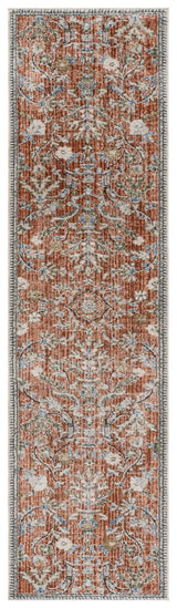 Safavieh Grove 2'-2" x 8'-0" Rug in Rust / Blue
