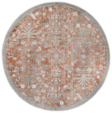 Safavieh Grove 6'-7" x 6'-7" Rug in Rust / Blue