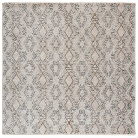 Safavieh Grove 6'-7" x 6'-7" Rug in Ivory / Blue Rust