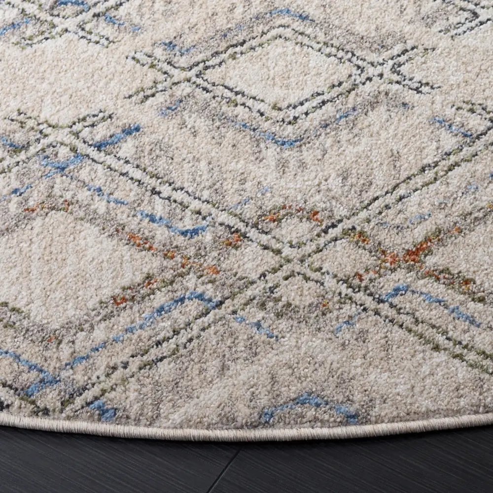 Safavieh Grove 6'-7" x 6'-7" Rug in Ivory / Blue Rust