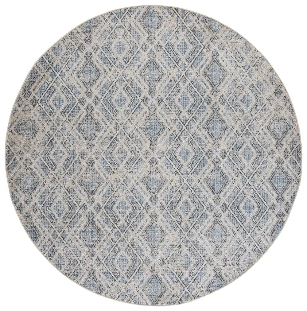 Safavieh Grove 6'-7" x 6'-7" Rug in Blue / Ivory