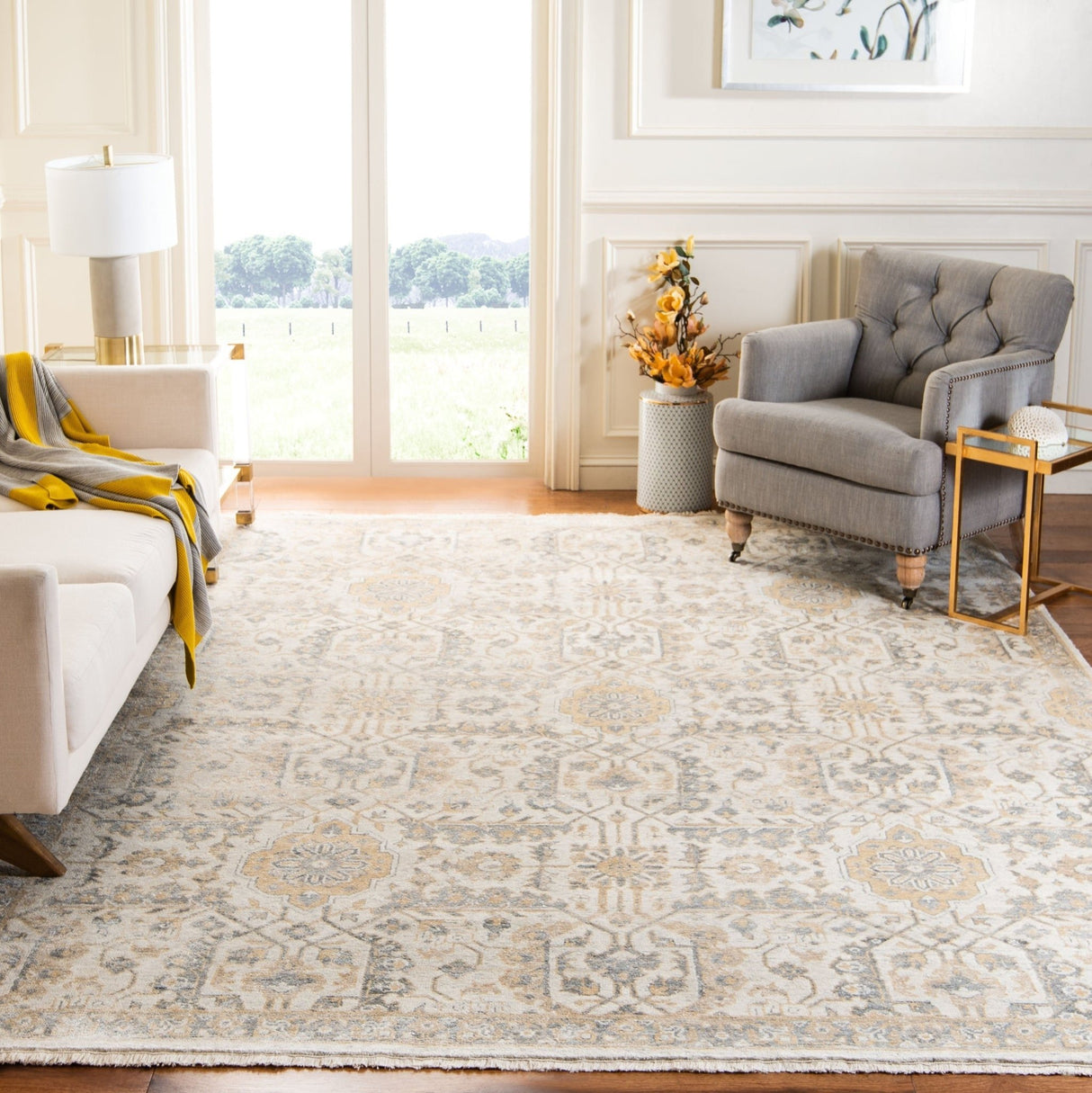 Safavieh Haj Jalili Hj1274A Ivory/Beige Rug - Safavieh - hj1274a - 6