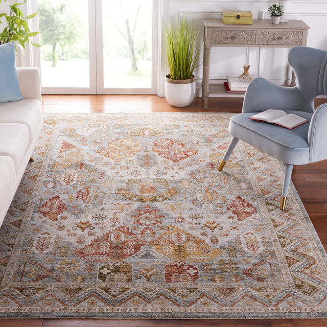 Safavieh Hamilton Hlt104M Blue/Gold Rust Rug - Safavieh - hlt104m - 4