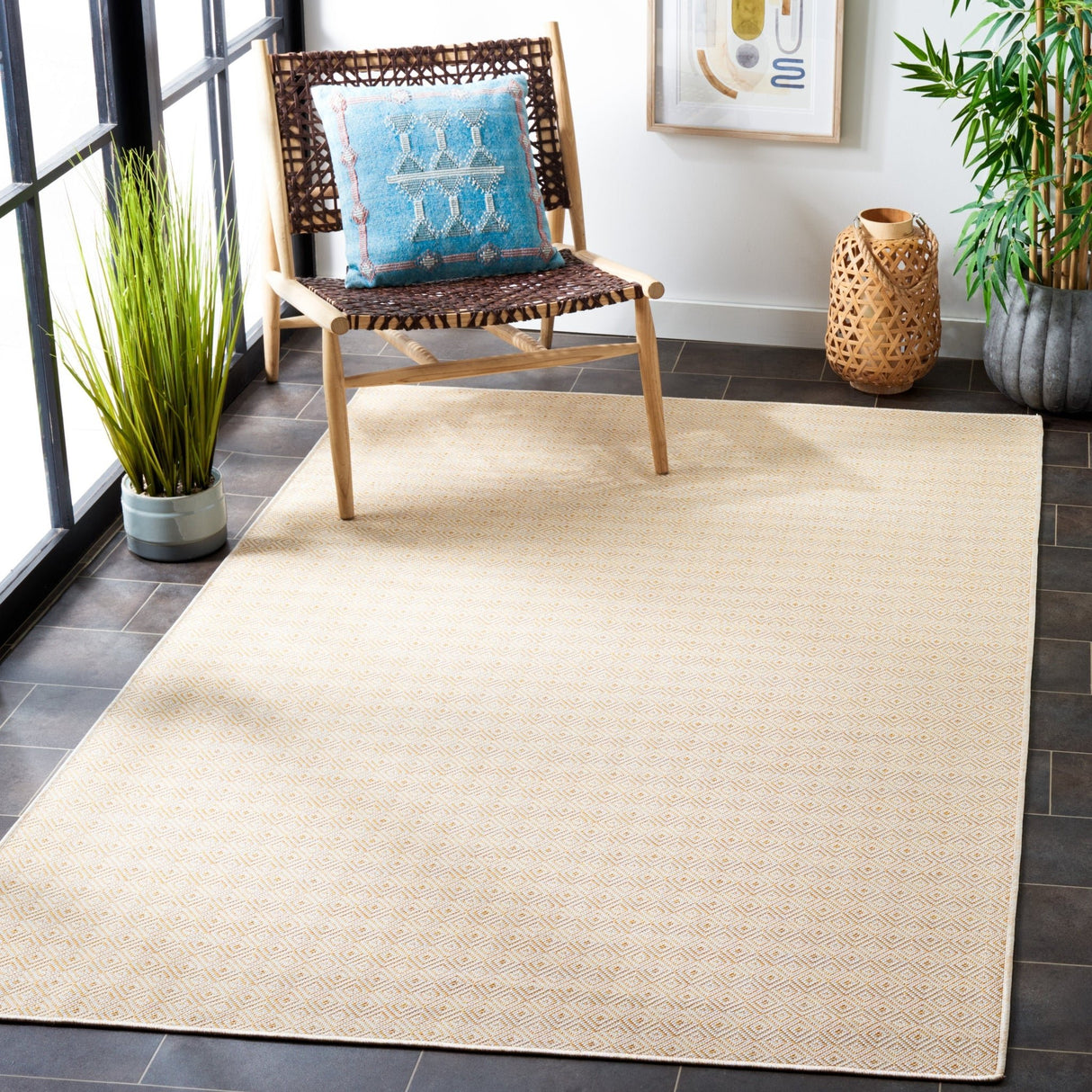 Safavieh Hampton Htn230C Yellow Rug - Safavieh - htn230c - 4