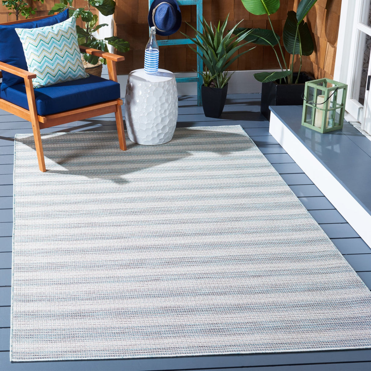 Safavieh Hampton Htn231L Aqua/Ivory Rug - Safavieh - htn231l - 4