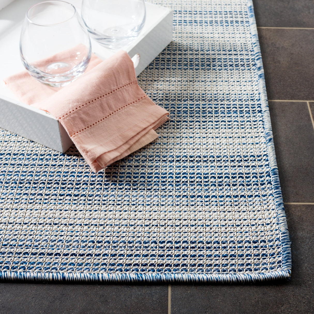 Safavieh Hampton Htn231M Blue Rug - Safavieh - htn231m - 4