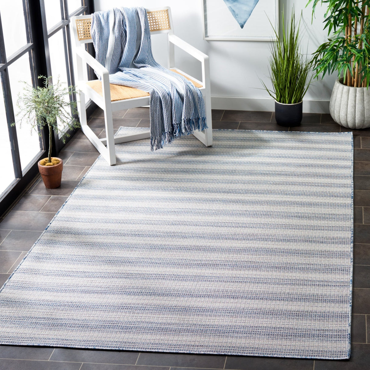 Safavieh Hampton Htn231M Blue Rug - Safavieh - htn231m - 4