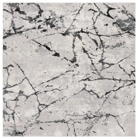 Safavieh Hanna 6'-7" x 6'-7" Rug in Grey / Ivory Dark Grey