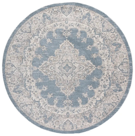 Safavieh Harrison 6'-7" x 6'-7" Rug in Blue / Ivory