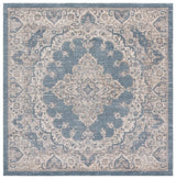 Safavieh Harrison 6'-7" x 6'-7" Rug in Blue / Ivory