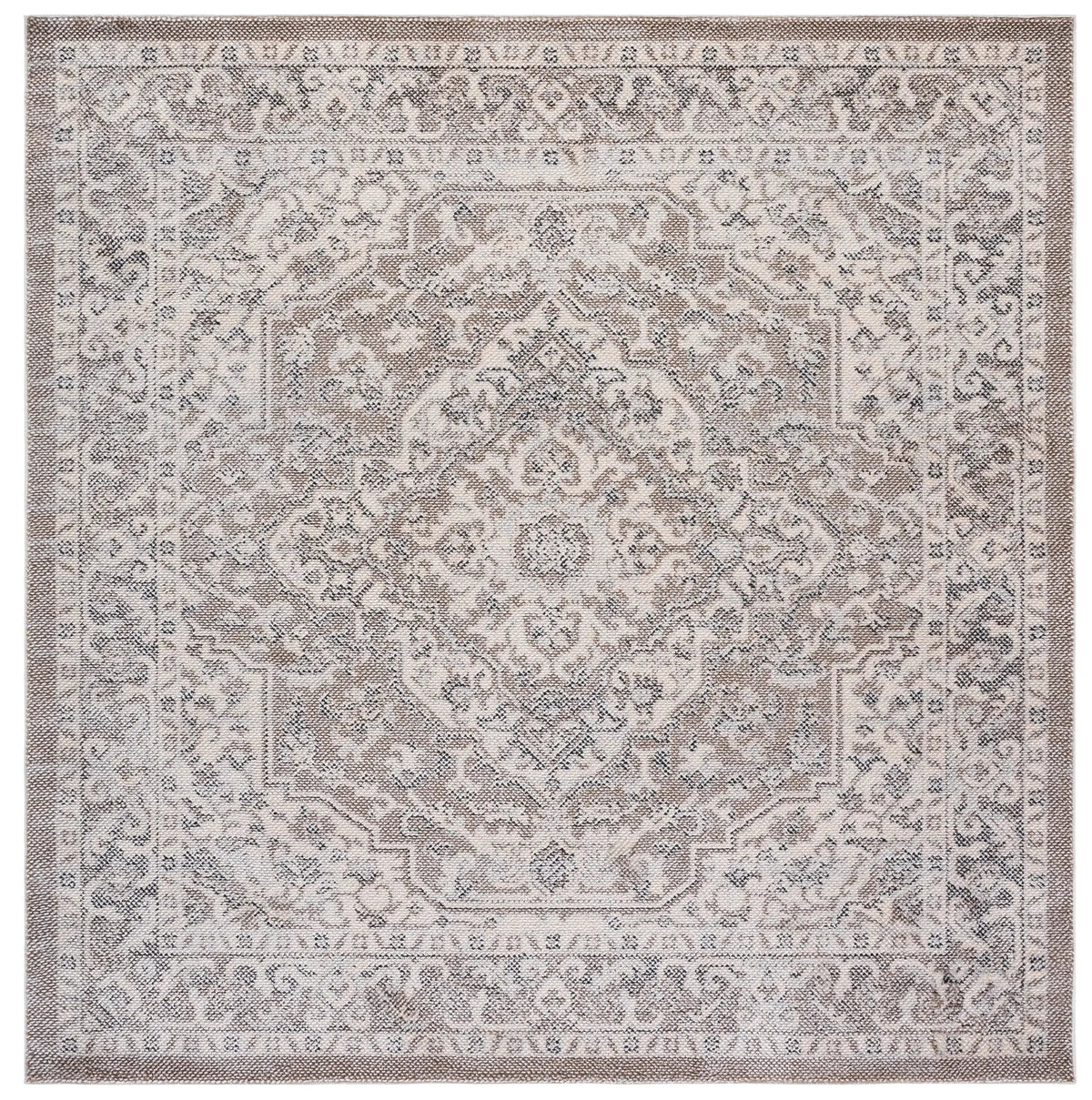 Safavieh Harrison 6'-7" x 6'-7" Rug in Beige / Ivory Grey