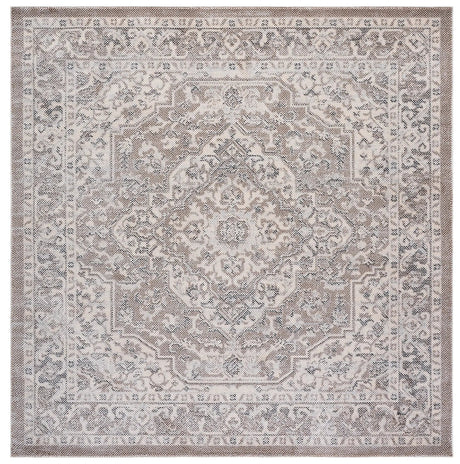 Safavieh Harrison 6'-7" x 6'-7" Rug in Beige / Ivory Grey