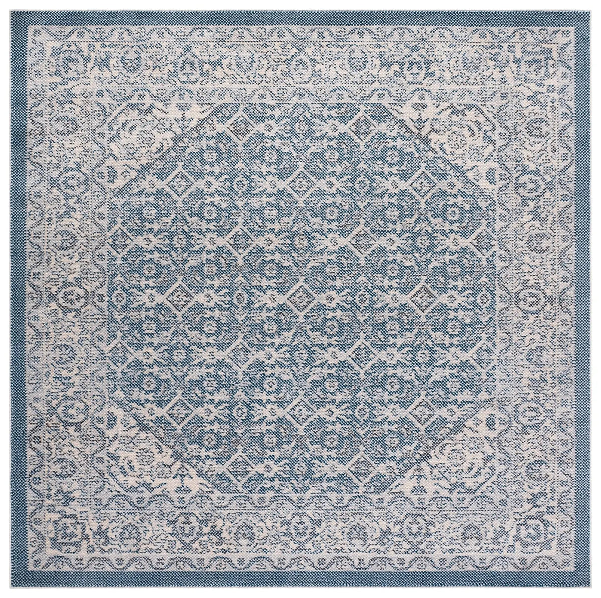 Safavieh Harrison 6'-7" x 6'-7" Rug in Blue / Ivory