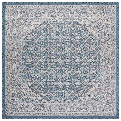 Safavieh Harrison 6'-7" x 6'-7" Rug in Blue / Ivory