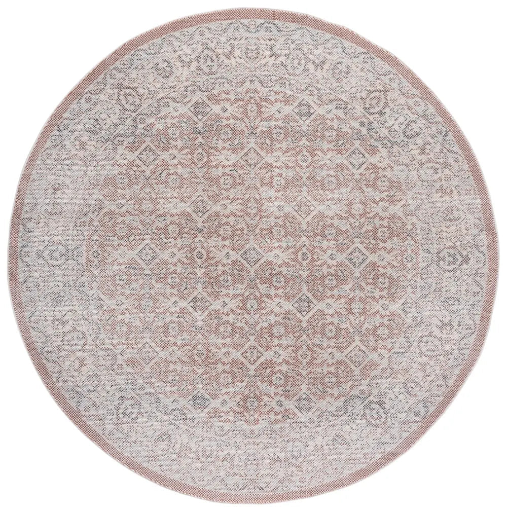 Safavieh Harrison 6'-7" x 6'-7" Rug in Red / Ivory