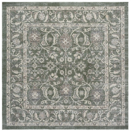 Safavieh Harrison 6'-7" x 6'-7" Rug in Green / Ivory