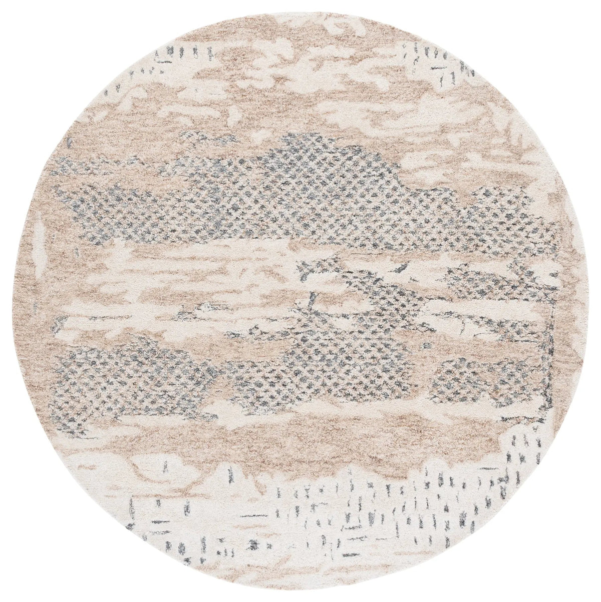 Safavieh Harvest 6'-0" x 6'-0" Rug in Beige / Grey