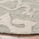 Safavieh Harvest 6'-0" x 6'-0" Rug in Light Grey / Ivory
