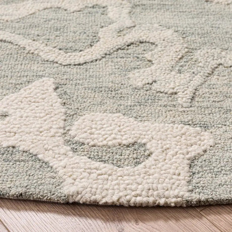 Safavieh Harvest 6'-0" x 6'-0" Rug in Light Grey / Ivory