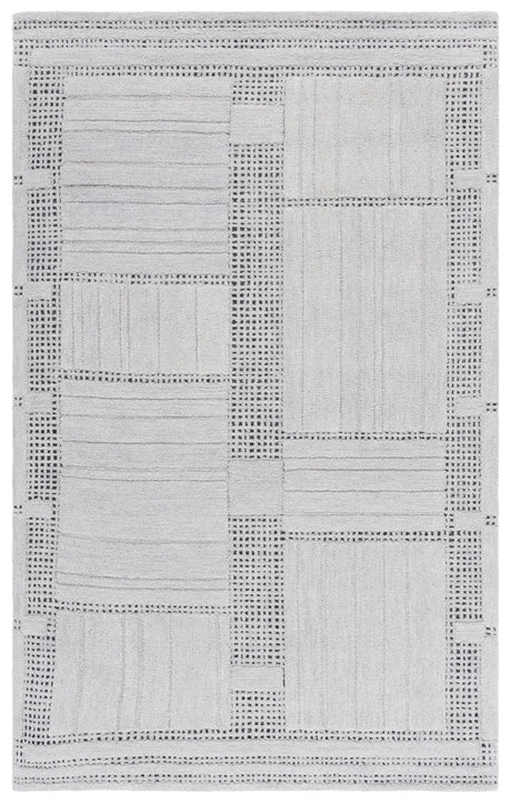 Safavieh Harvest 4'-0" x 6'-0" Rug in Silver / Grey
