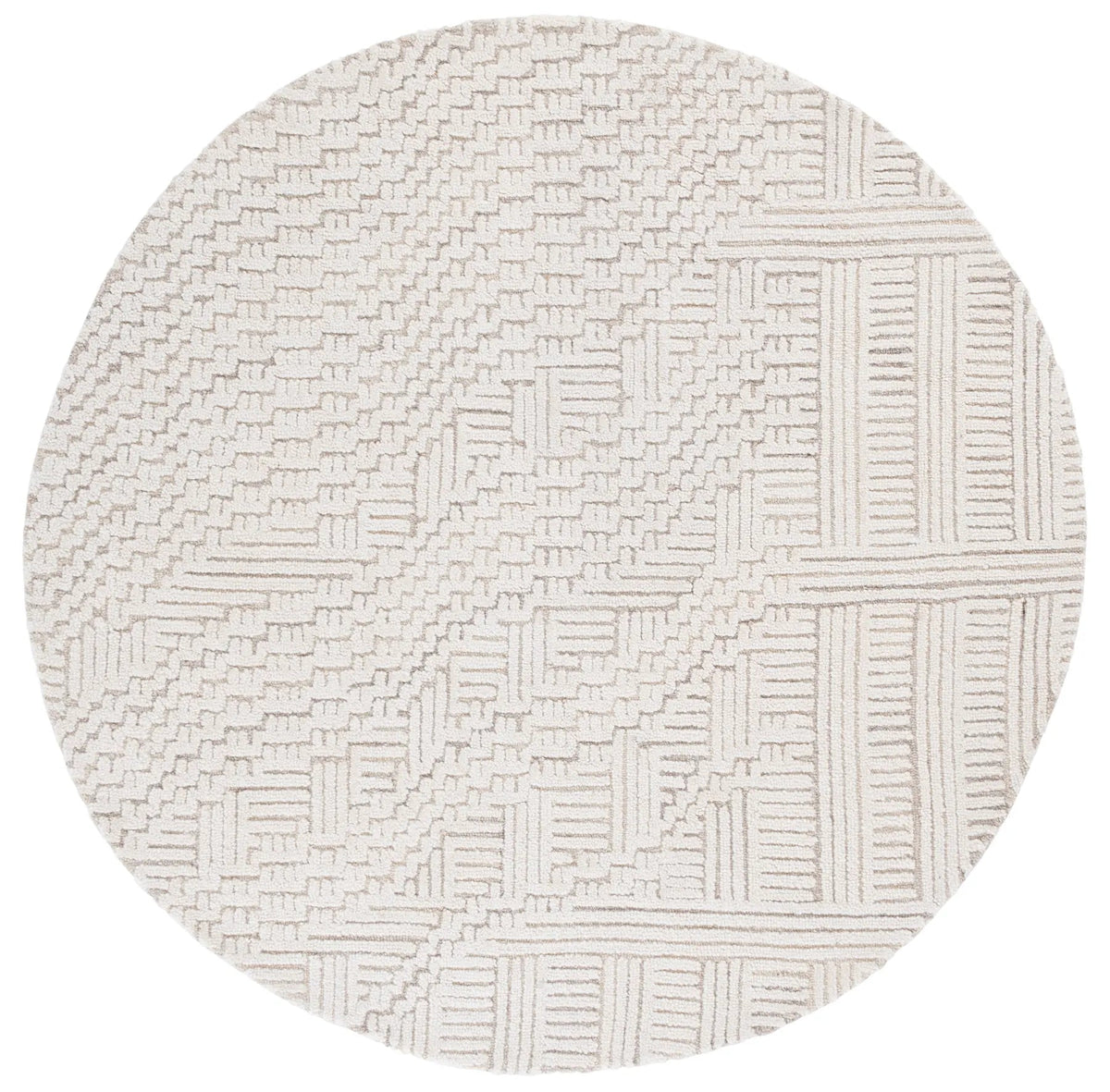Safavieh Harvest 6'-0" x 6'-0" Rug in Beige / Ivory