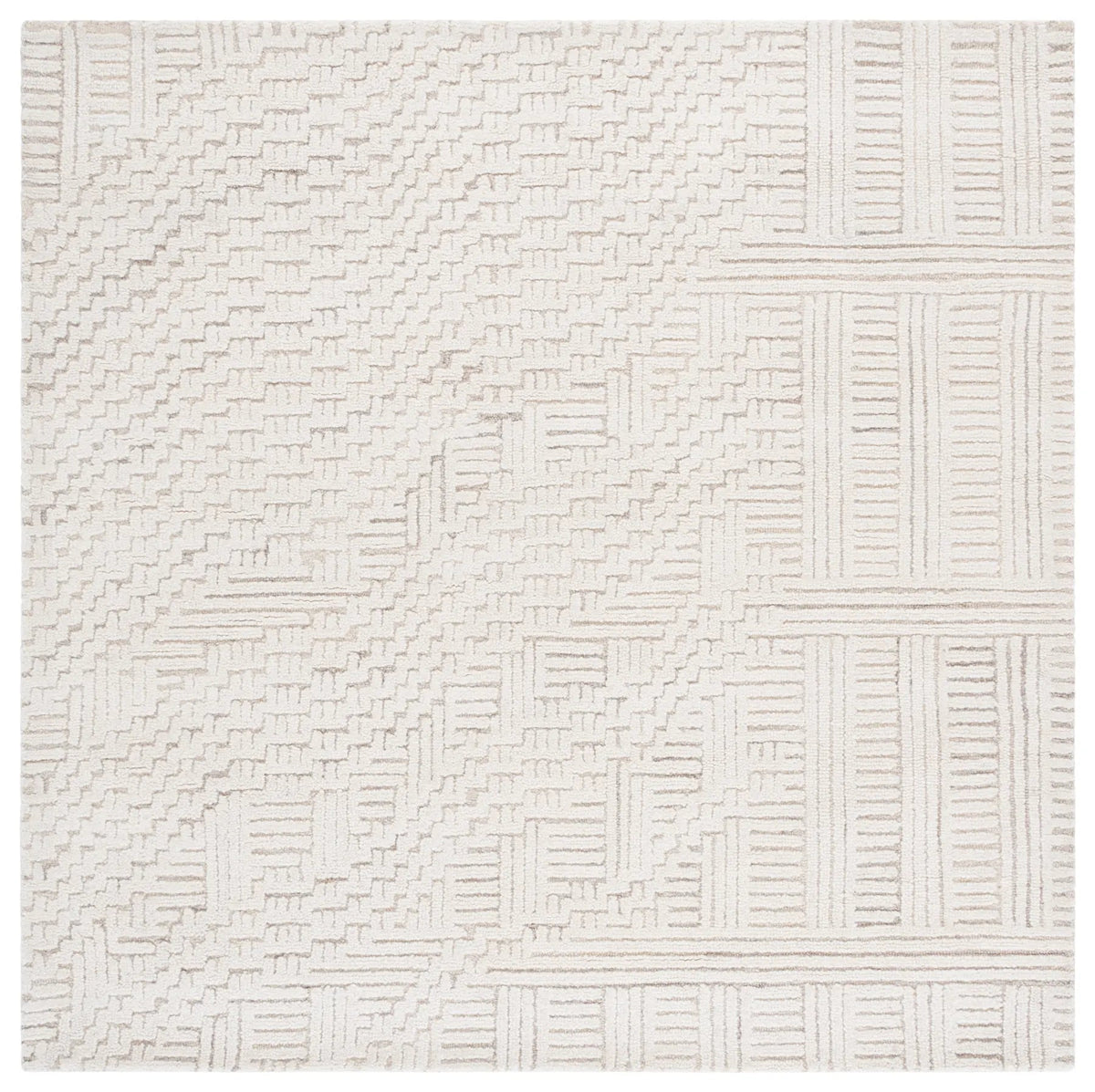 Safavieh Harvest 6'-0" x 6'-0" Rug in Beige / Ivory