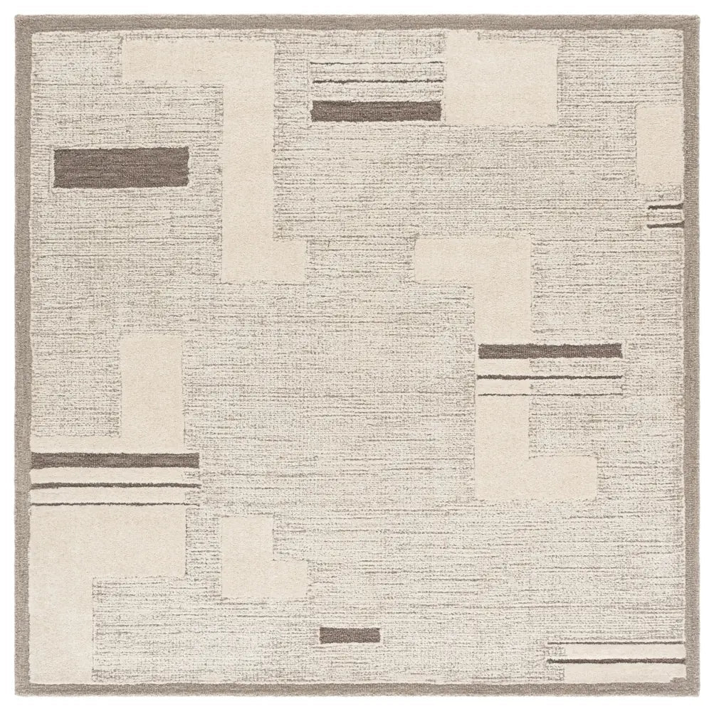 Safavieh Harvest 6'-0" x 6'-0" Rug in Taupe / Ivory