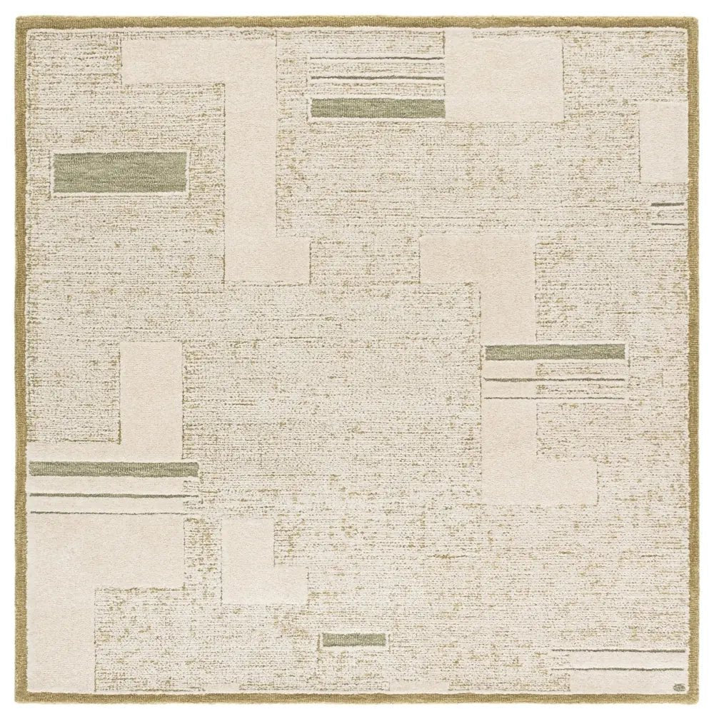 Safavieh Harvest 6'-0" x 6'-0" Rug in Green / Ivory