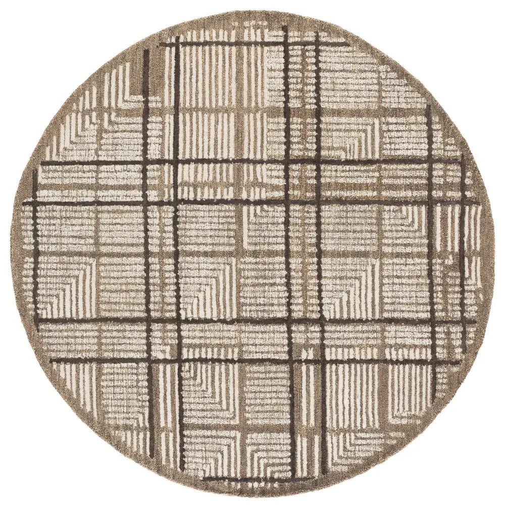 Safavieh Harvest 6'-0" x 6'-0" Rug in Brown / Ivory