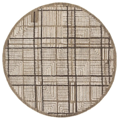 Safavieh Harvest 6'-0" x 6'-0" Rug in Brown / Ivory