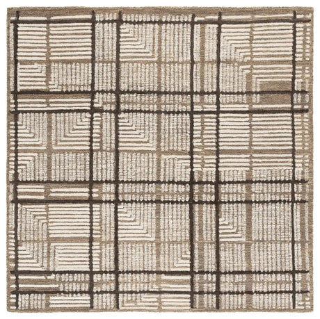 Safavieh Harvest 6'-0" x 6'-0" Rug in Brown / Ivory
