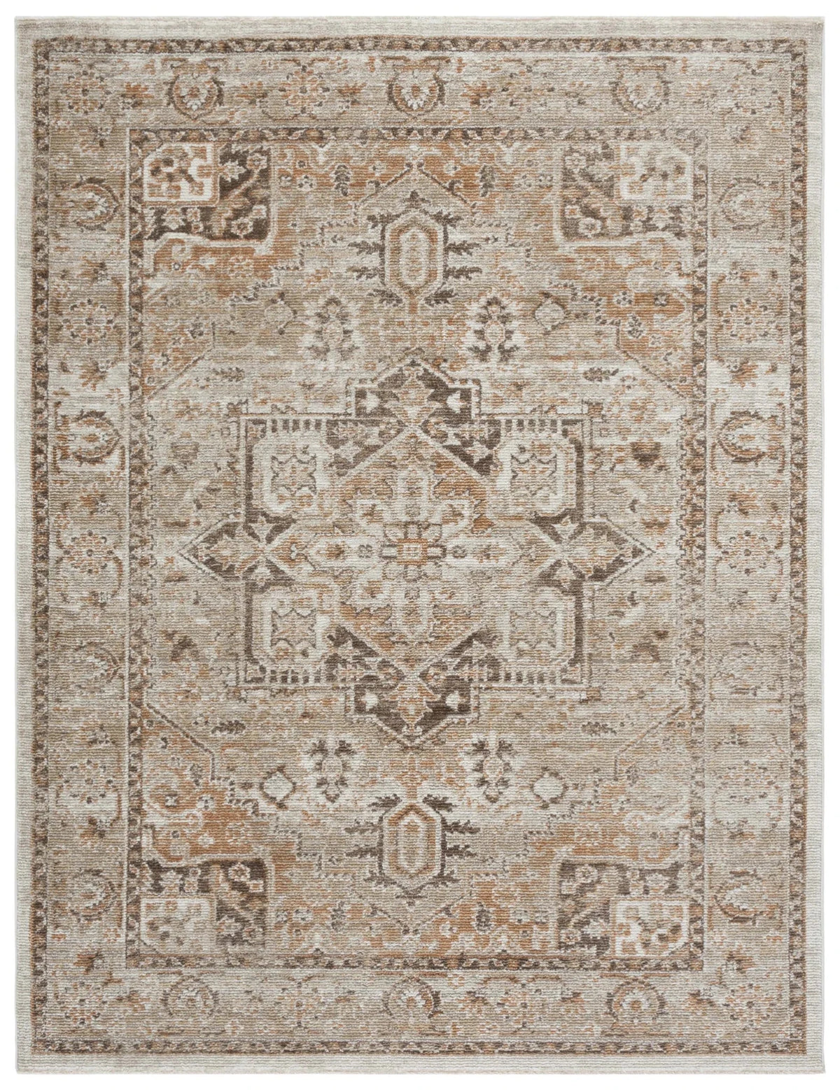 Safavieh Hazel 500 4'-0" x 6'-0" Rug in Beige / Brown