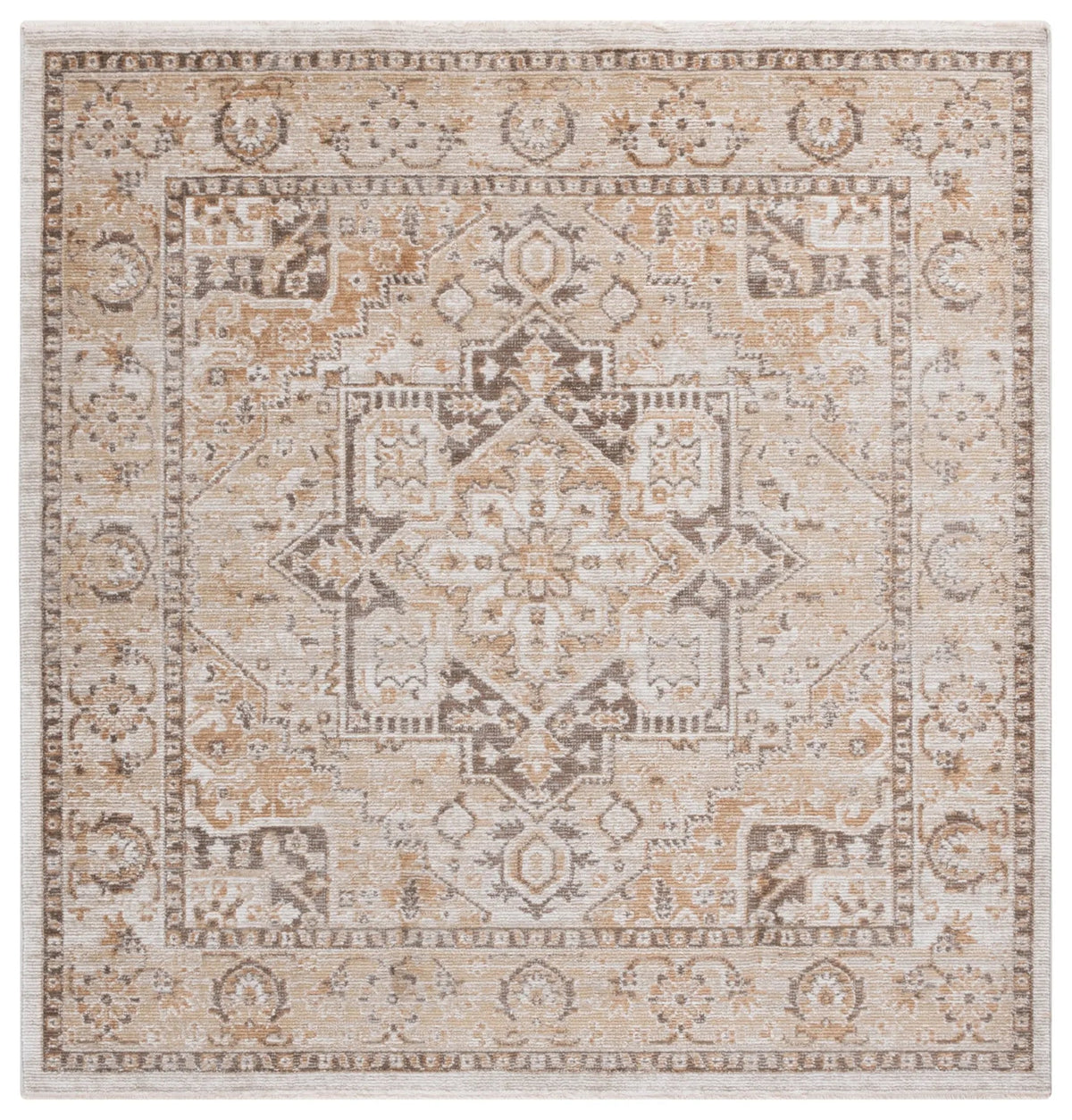 Safavieh Hazel 500 6'-0" x 6'-0" Rug in Beige / Brown