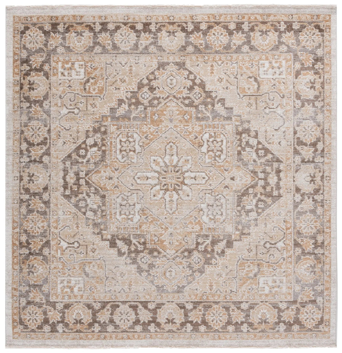 Safavieh Hazel 500 6'-0" x 6'-0" Rug in Gold / Brown