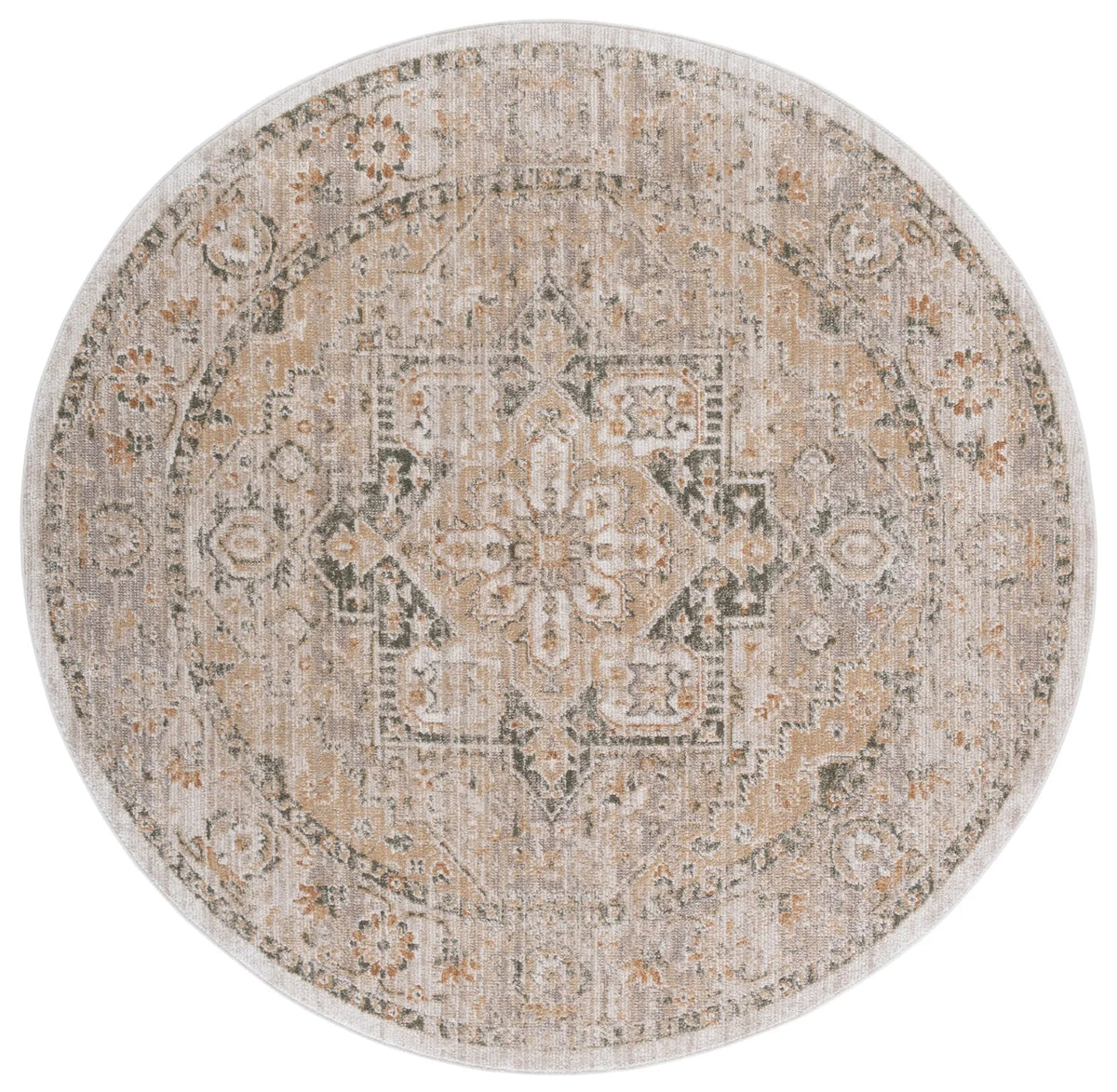 Safavieh Hazel 500 6'-0" x 6'-0" Rug in Taupe / Green