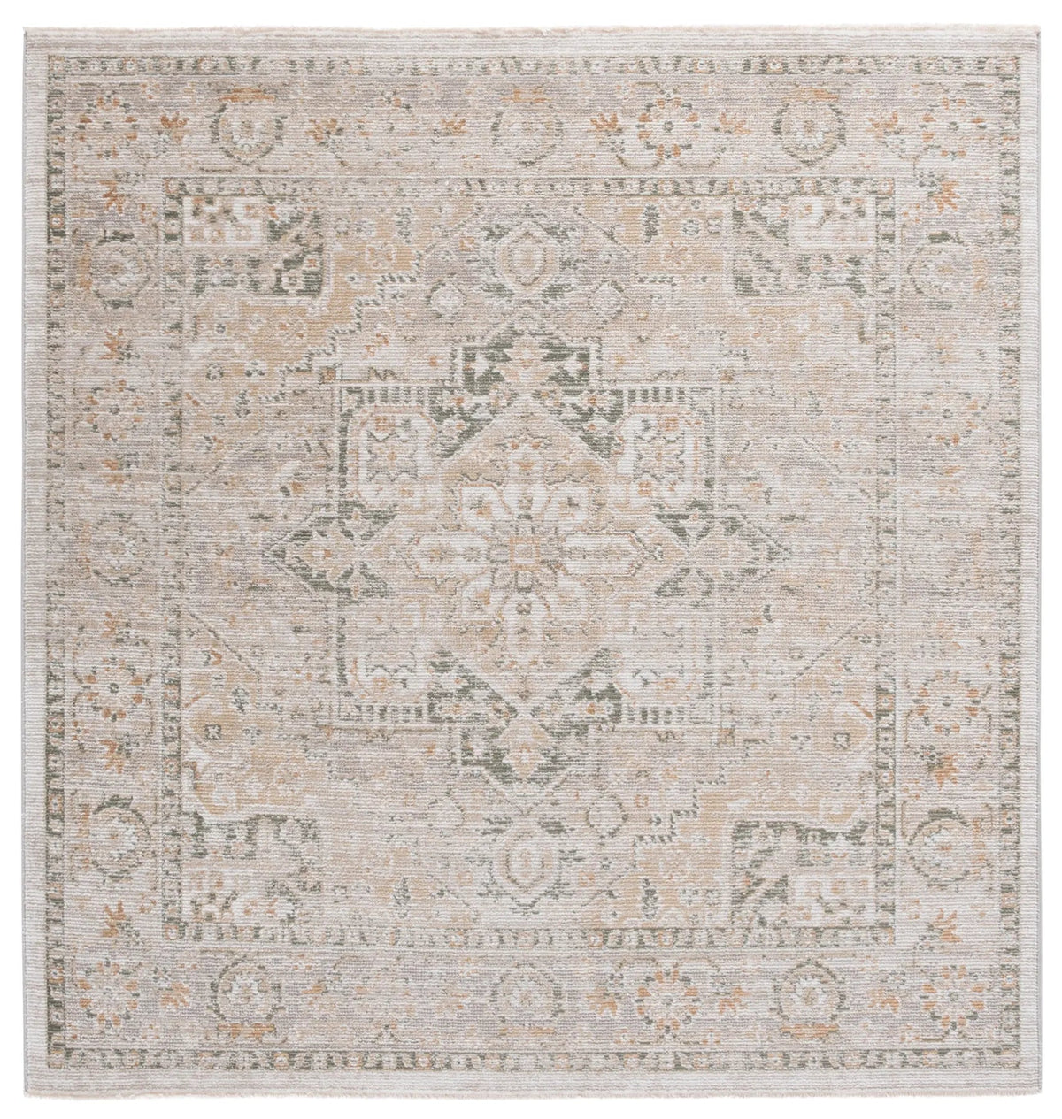 Safavieh Hazel 500 6'-0" x 6'-0" Rug in Taupe / Green