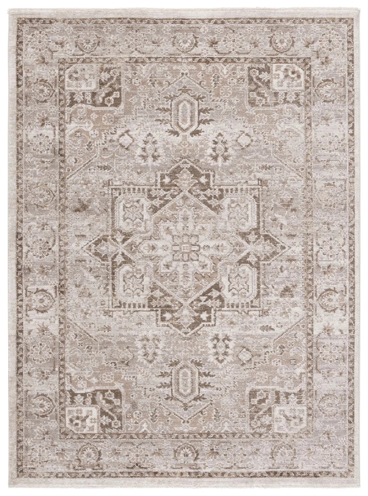 Safavieh Hazel 500 4'-0" x 6'-0" Rug in Brown / Ivory