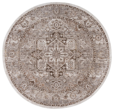 Safavieh Hazel 500 6'-0" x 6'-0" Rug in Brown / Ivory