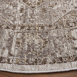 Safavieh Hazel 500 6'-0" x 6'-0" Rug in Brown / Ivory