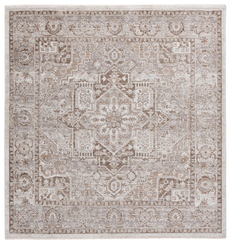Safavieh Hazel 500 6'-0" x 6'-0" Rug in Brown / Ivory
