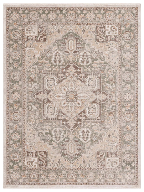 Safavieh Hazel 500 4'-0" x 6'-0" Rug in Green / Brown