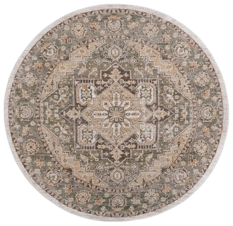 Safavieh Hazel 500 6'-0" x 6'-0" Rug in Green / Brown